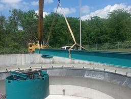 Circular clarifier installation by Fab Tech Water Solutions